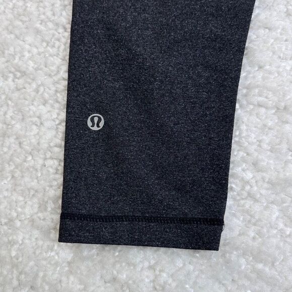 Lululemon Astro Wunder Under Crop Legging Low Rise Heathered Black VINTAGE - Picture 4 of 9